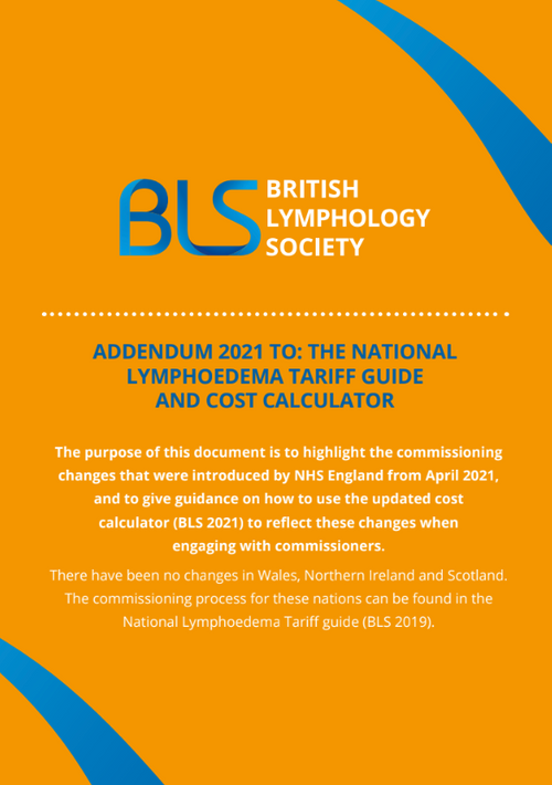 ADDENDUM 2021 TO: The National Lymphoedema Tariff Guide and Cost Calculator