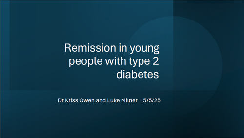 Remission in Young People With Type 2 Diabetes