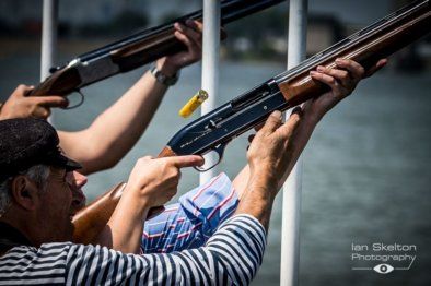 Clay Pigeon Shooting on the River Thames