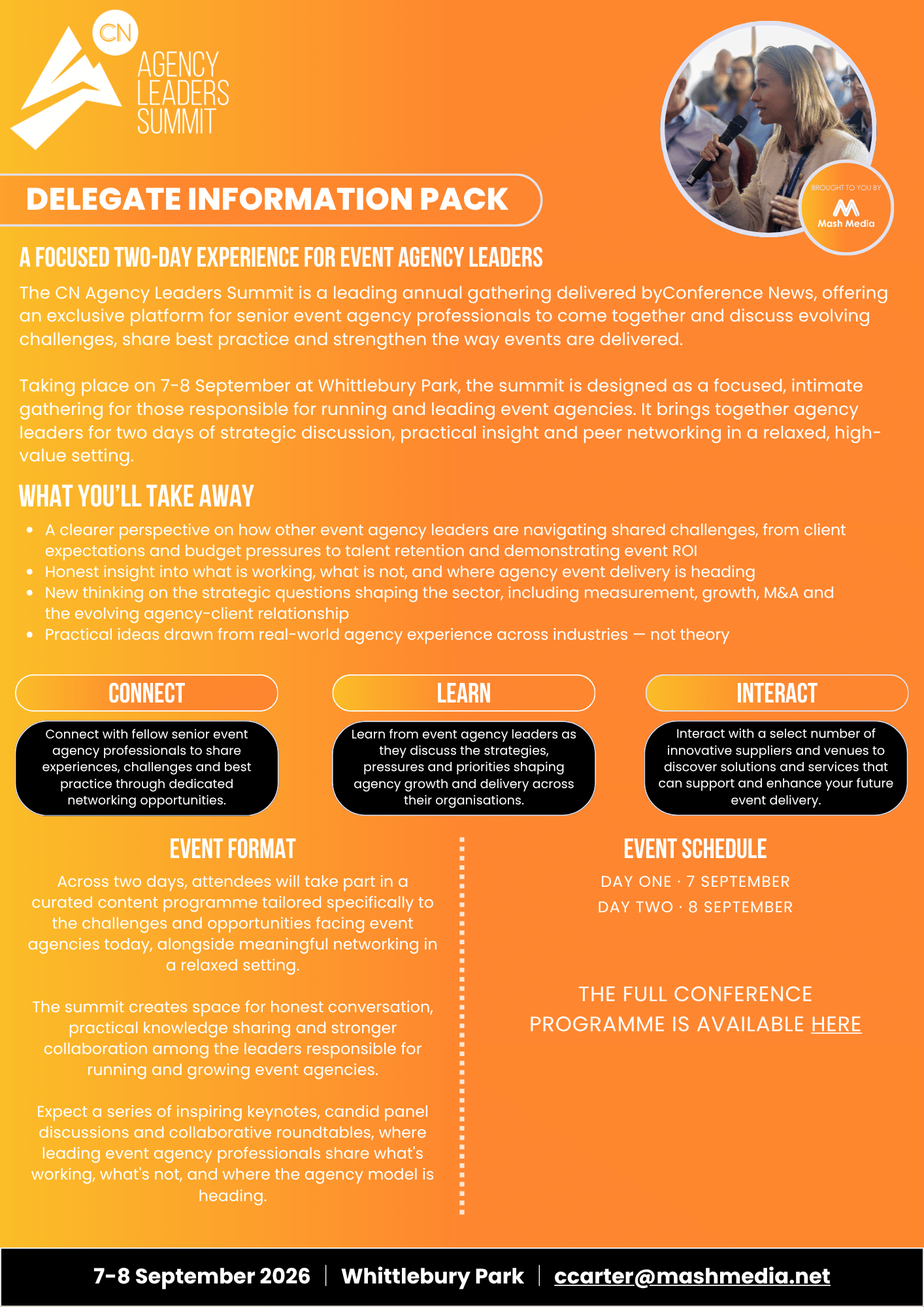 CN Agency Leaders Summit 2026 - Delegate Info Pack