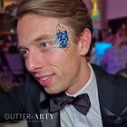 Glitter-Arty - Men's Glitter Face Painting designs created at various events