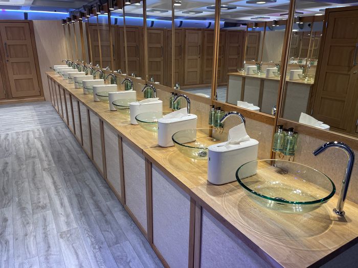Light Oak Logic Washrooms