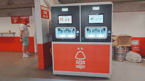 Mobile Beerwall at Nottingham Forest