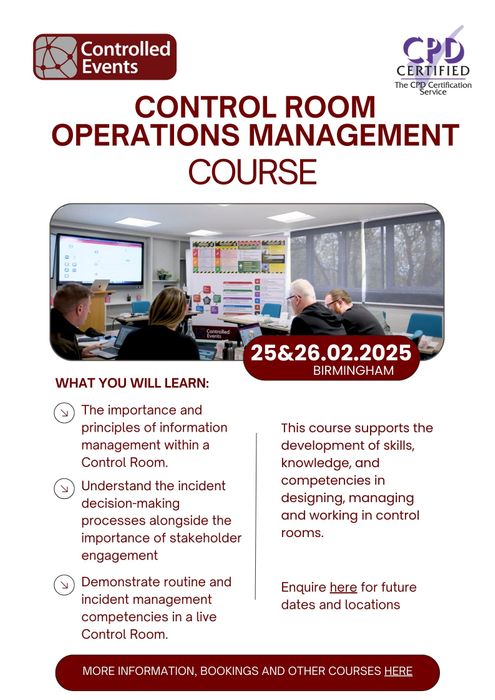 Control Room Operations Management Course