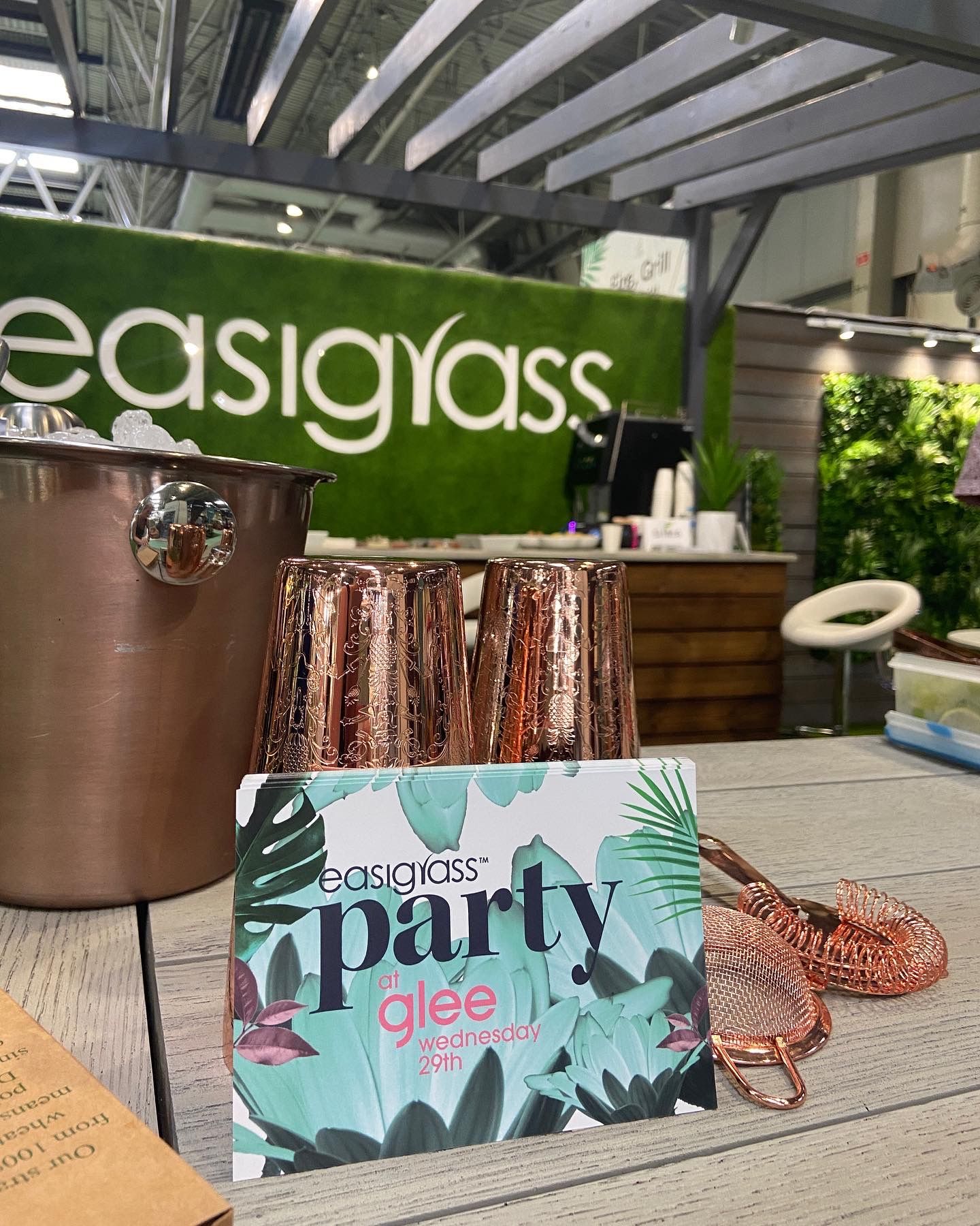 Easigrass cocktail party at GLEE NEC Birmingham Trade Stand