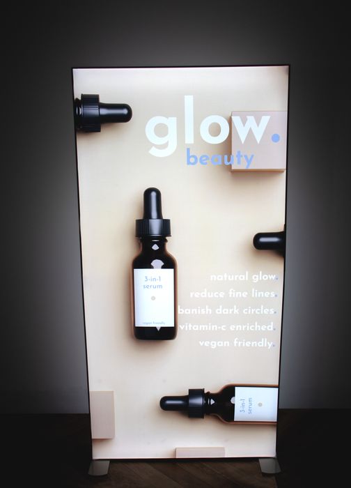 Portable Lightboxes to brighten up your stand.