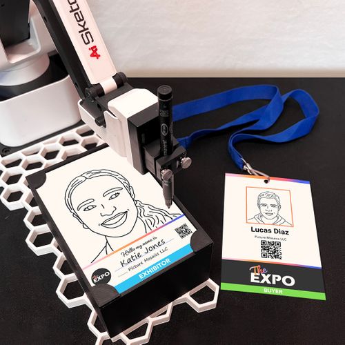 Ai SketchBot Event Lanyards