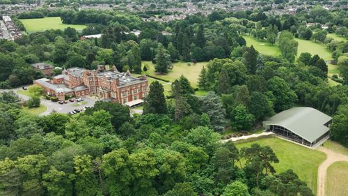 Aerial view of Easthampstead Park estate