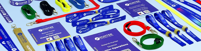 Hunter Operations – The Eco-Friendly Event ID Specialists – release a wide range of name badges, lanyards and wristbands in innovative sustainable materials