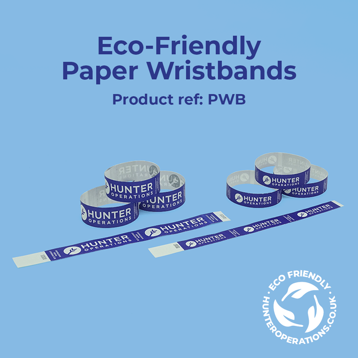 Eco-Friendly Printed Paper Wristbands