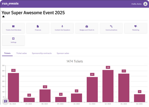 run.events Event Management Platform
