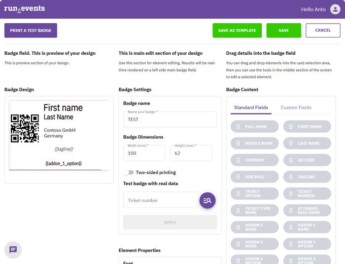 run.events Event Management Platform