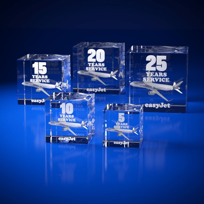 Cube Crystal Paperweight