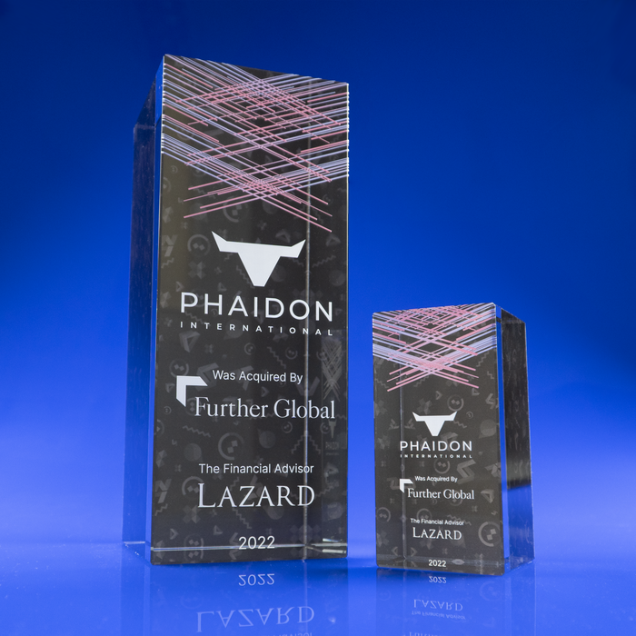 Rectangle Crystal Paperweight & Award