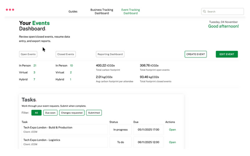 Scope Carbon Tracking - Demo