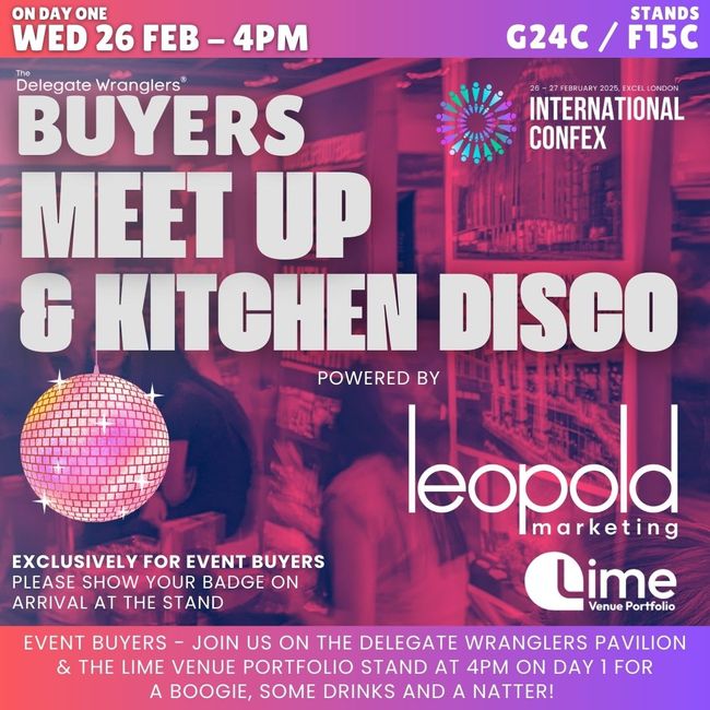 The Delegate Wranglers announce 'Buyers Meet-Up & Kitchen Disco' at International Confex 2025