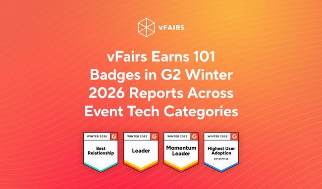 vFairs Earns 101 Badges in G2 Winter 2026 Reports Across Event Tech Categories