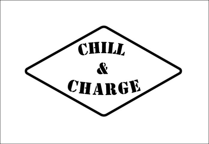 chill and charge logo black