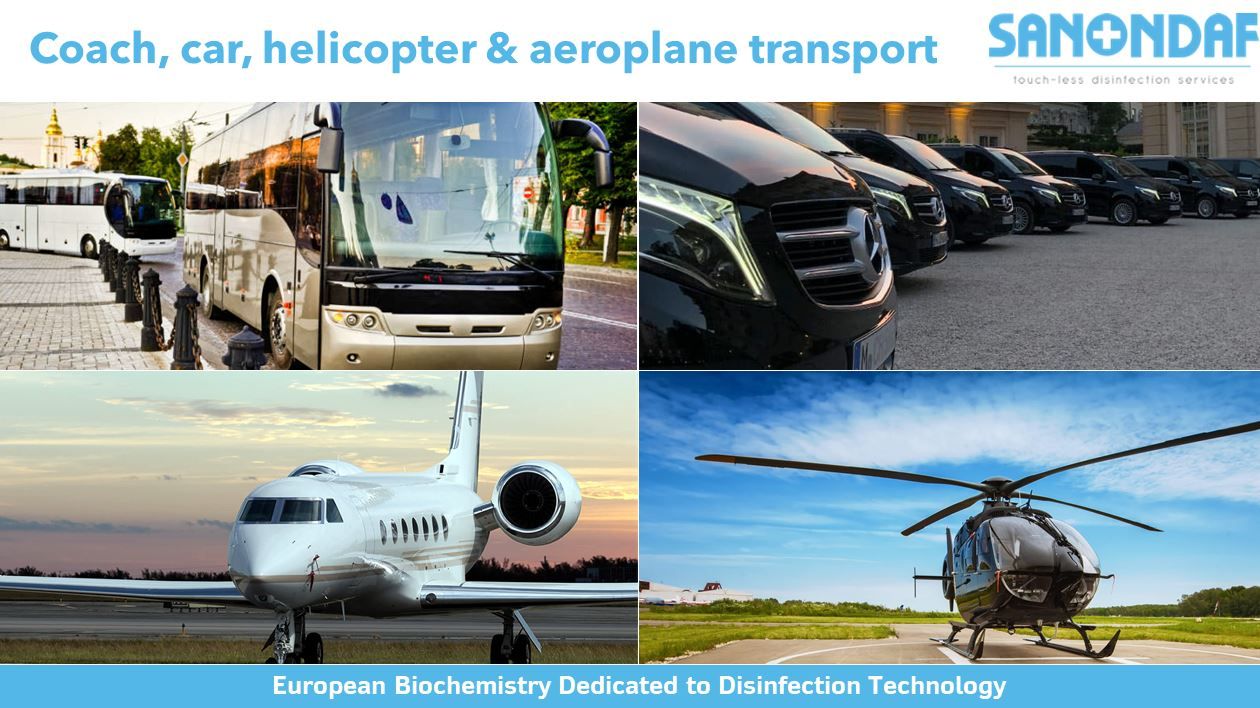 coach car helicopter and areoplane