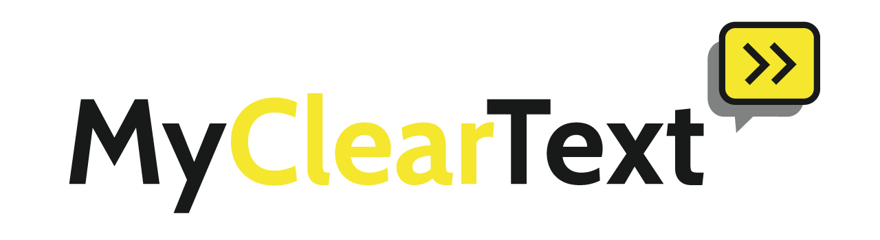 my clear text