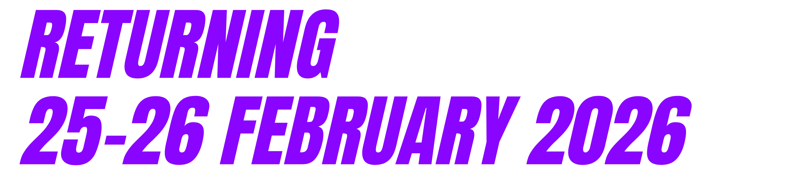 returning 25-26 february 2026