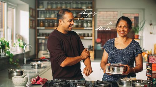 Spice Kitchen founders and mother and son duo Sanjay and Shashi Aggarwal