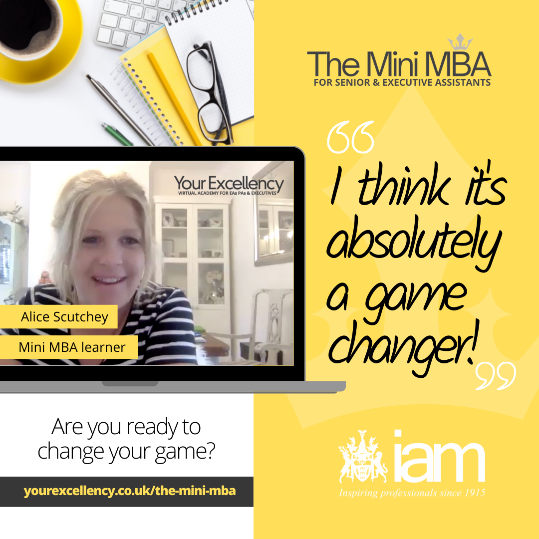 Learner Stories :  The Mini MBA for Senior & Executive Assistants