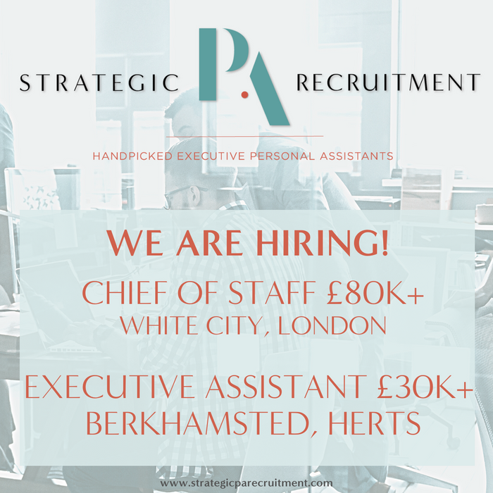 Strategic PA Recruitment.- We Are Hiring