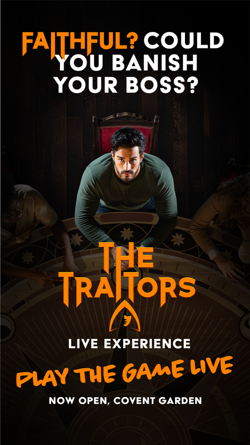 The Official Live Game of The TV Phenomenon, The Traitors, is Now Open in Covent Garden, London