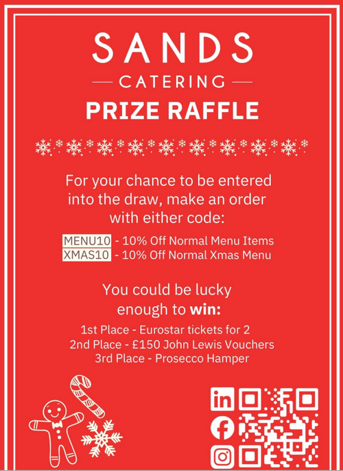 CELEBRATE THE SEASON WITH DELICIOUS CATERING & A CHANCE TO WIN !