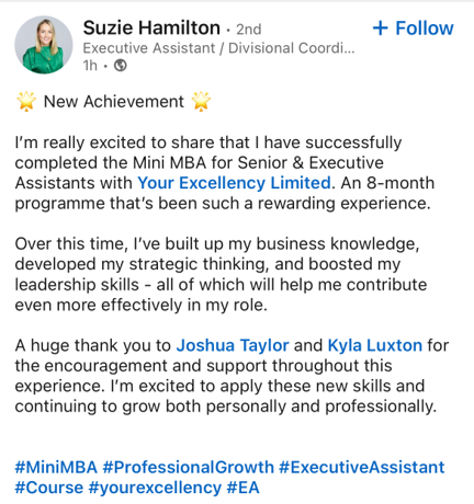 The Mini MBA for Senior & Executive Assistants : An Accredited Programme