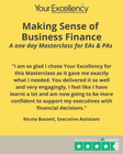 One Day Virtual Masterclass : Making Sense of Business Finance for EAs & PAs