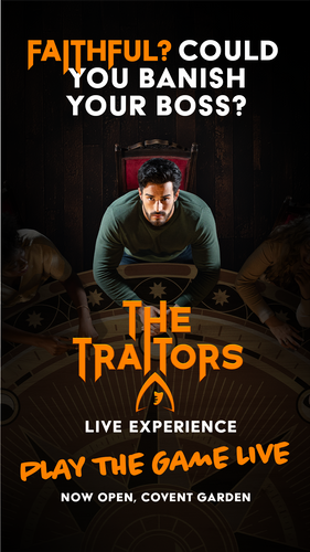 The Official Live Game of The TV Phenomenon, The Traitors, is Now Open in Covent Garden, London