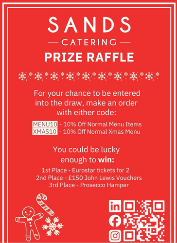 CELEBRATE THE SEASON WITH DELICIOUS CATERING & A CHANCE TO WIN !