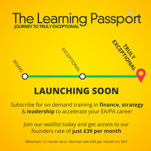 Your Excellency Launches Innovative 'Learning Passport' Subscription for EAs and PAs in 2024