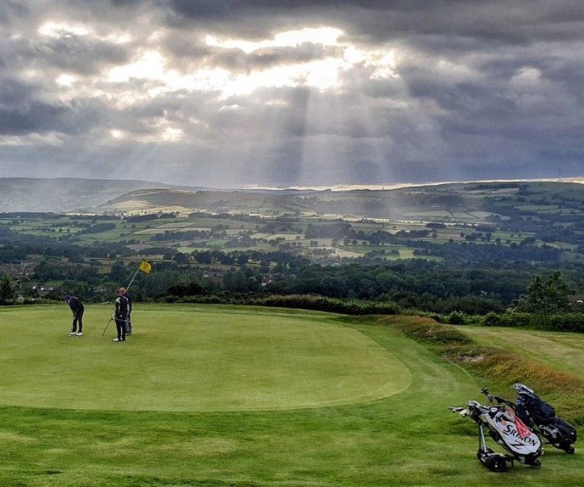 The view from the fourth green
