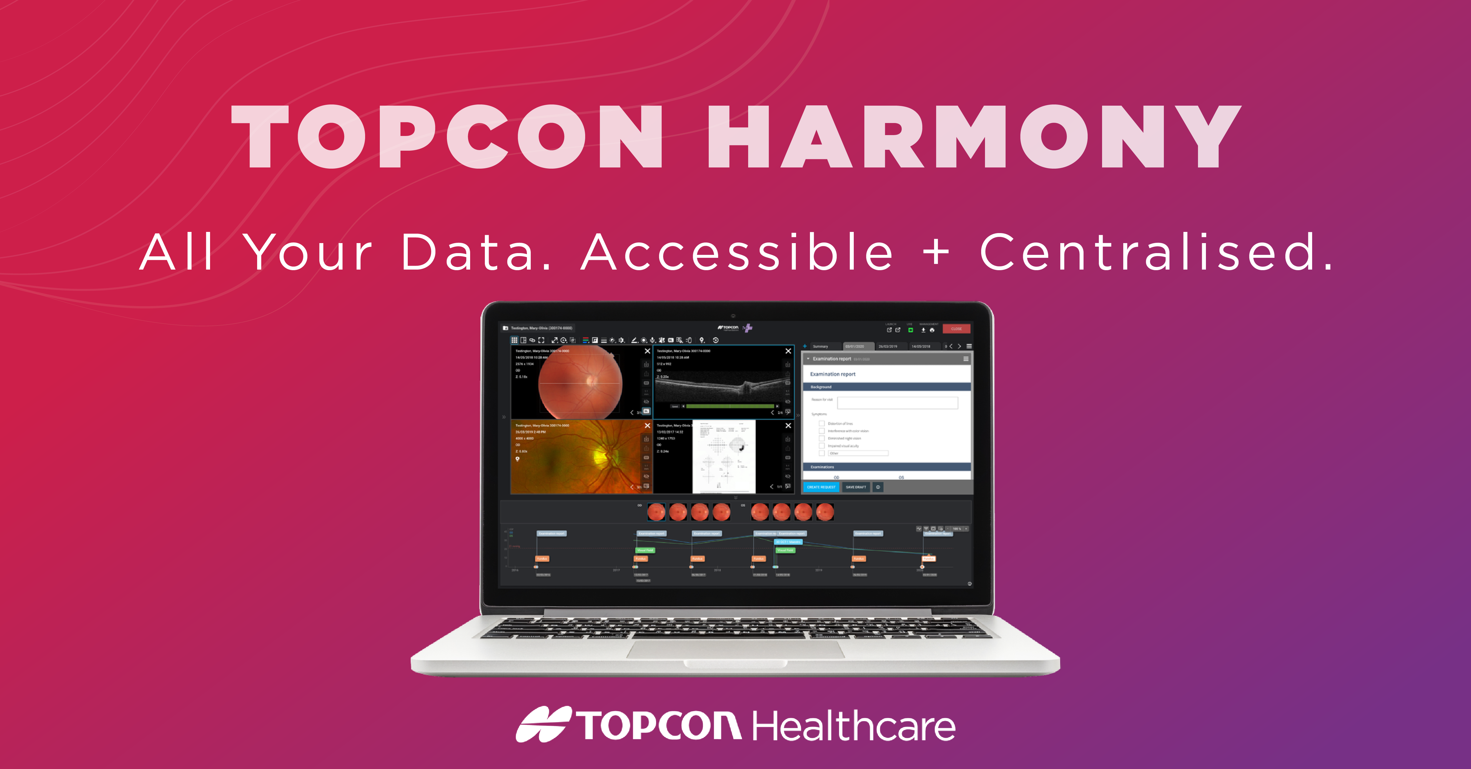 Topcon Harmony will be showing on our stand at 100% Optical