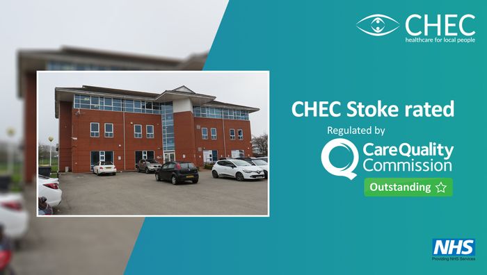 CHEC’s Stoke centre rated “Outstanding” by the CQC