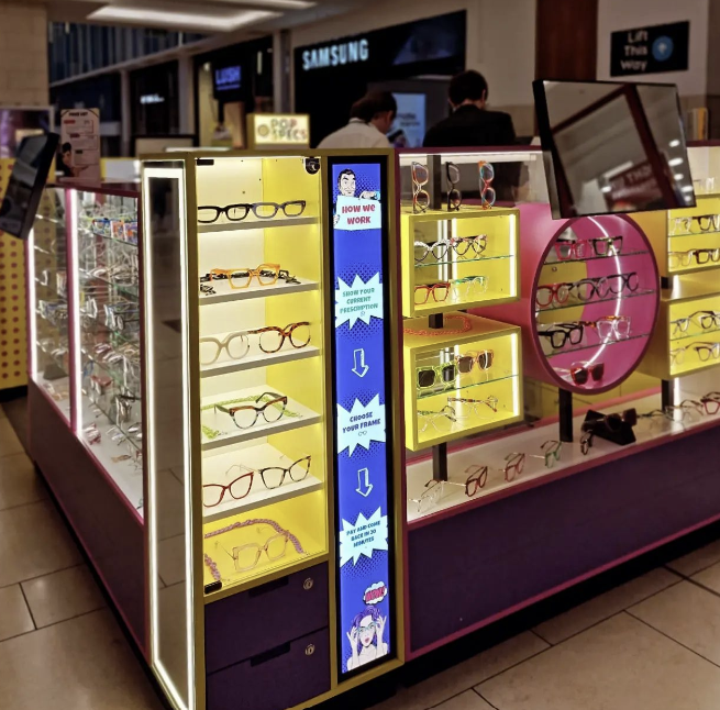 The new glasses store inside Newcastle's Eldon Square promising new