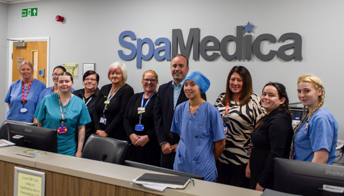 SpaMedica Newcastle-under-Lyme – rated ‘outstanding’ for NHS patient care – welcomes MP Aaron Bell