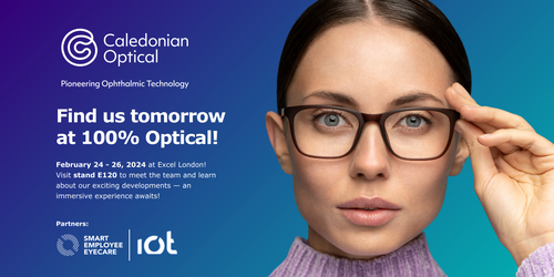 CALEDONIAN OPTICAL UNVEILS CUTTING-EDGE INNOVATIONS AND COLLABORATIONS AT 100% OPTICAL.