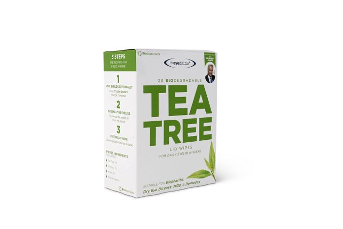 The Eye Doctor Biodegradable Tea Tree Eyelid Wipes