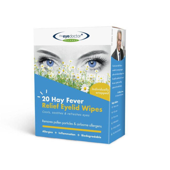 The Eye Doctor Biodegradable Hay Fever Relief Eyelid Wipes