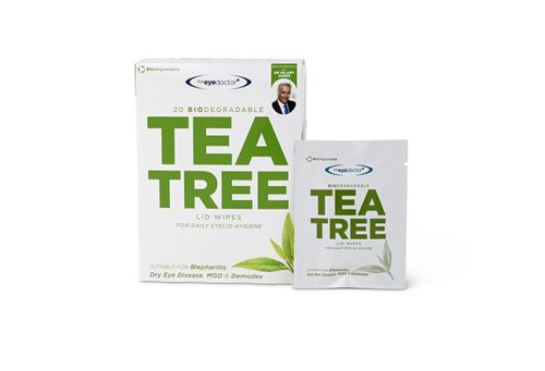 The Eye Doctor Biodegradable Tea Tree Eyelid Wipes