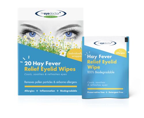 The Eye Doctor Biodegradable Hay Fever Relief Eyelid Wipes