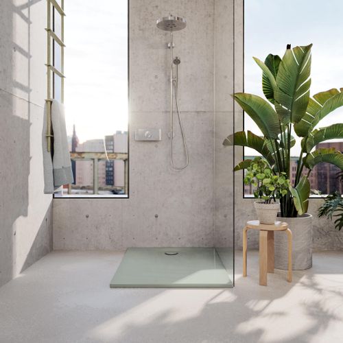 BETTE TO LAUNCH NEW ‘FLATTEST EVER’ SHOWER TRAY  AND NEW COLOUR, DISPLAYED ON BARBER OSGERBY, BETTESUNO BATH