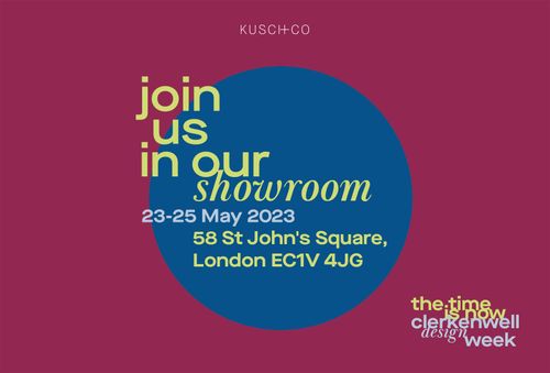 Nowy Styl and Kusch+Co refreshed showroom on the main route of Clerkenwell Design Week 2023!