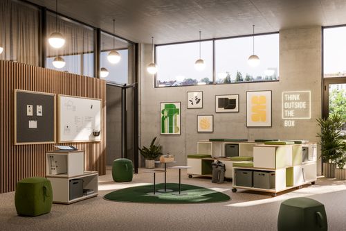 Cubas Flex | Tribune Bench Elements | Project Tables| Modular Furniture
