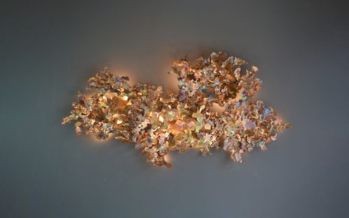 Copper Leaf Wall LIght