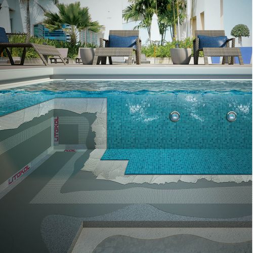 Tank and swimming pool waterproofing system
